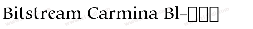 Bitstream Carmina Bl字体转换